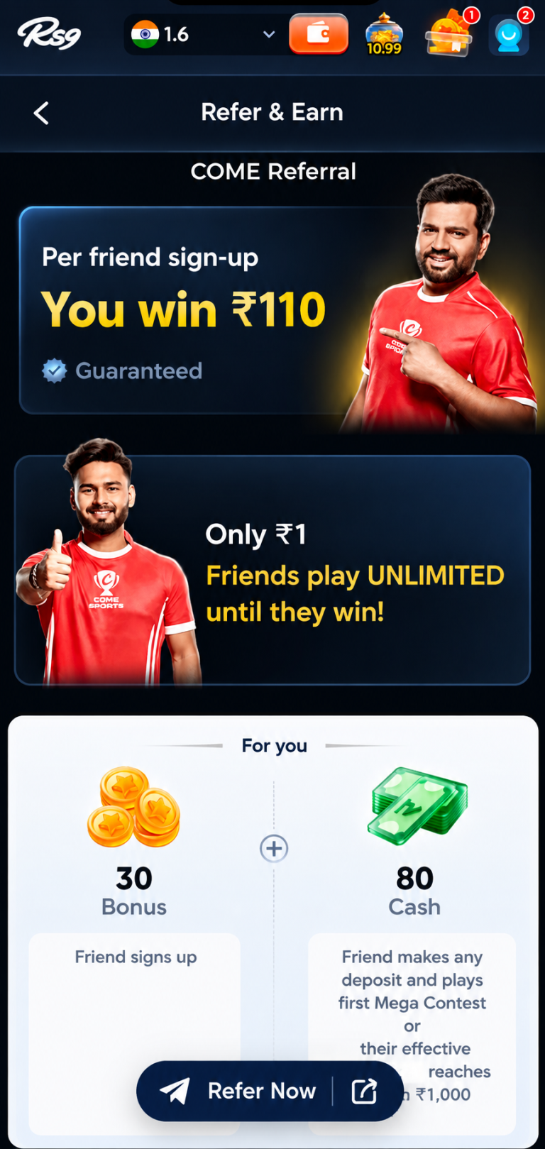 Download RS9 Game App for Real Cash Games